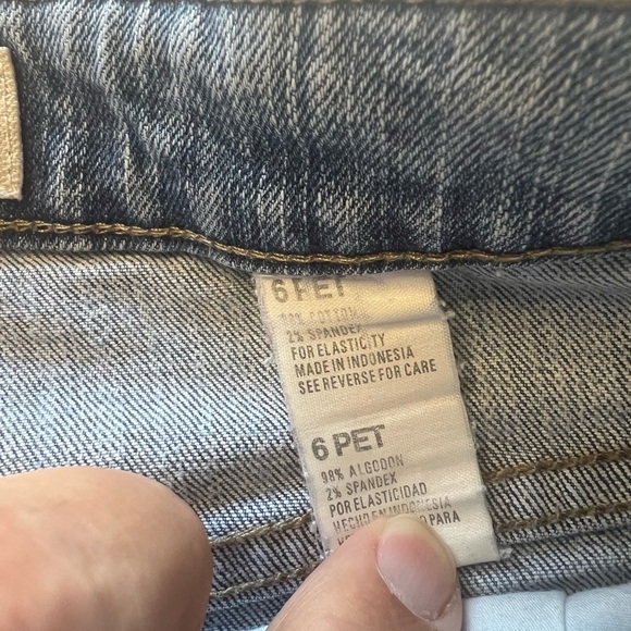 EUC Faded Glory Classic Blue Denim Jeans Size 6 Petite/27" Inseam (A2) - Picture 7 of 8